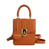 Bolso de mano retro elegante y sencillo, bolso cuadrado pequeño, nuevo bolso de hombro para el verano, bolso cruzado de bloques de color