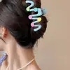 Presilha de Cabelo de Luxo Leve para Cabelos Finos, Presilha de Tubarão Florzinha Fofa Nova 2026, Pinça de Cabelo Grande de Acrílico para Mulheres