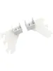 Soporte de Estante Tubo Cuadrado Soporte Izquierdo y Derecho Negro Blanco Soporte de Tubo de Viga 2.0 Accesorios de Columna Soporte de Tubo Cuadrado Brazo de Arrastre