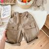 Otoño 2026 Ropa Nueva para Niños Estilo Coreano Pantalones Cargo de Pana Pantalones Largos para Niños y Niñas 123510