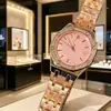 Nova Celebridade da Internet Mais Vendido Série Real Carvalho Moldura de Diamante Relógio Feminino E-commerce Transfronteiriço Temperamento Fashion Relógio de Quartzo Atacado