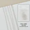 Nuevos Accesorios de Uñas Estilo Japonés Cadena Plana Fina Pequeña Dorada y Plateada Cadena de Perlas de Acero Cadena Metálica Tridimensional Accesorios Versátiles para Uñas