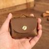 Serie de Bolsos Mini para Teléfono Móvil de Cuero Genuino Marante Capa Superior Piel Vacuna Bolsa de Almacenamiento para Audífonos Mini Bolso para Teléfono Móvil Pequeño Bolso Cuadrado Moderno