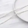Accesorios de Joyería con Cadena de Grava de Concha Natural Blanca de Forma Irregular, Pulsera de Cuentas DIY, Collar, Producto Semi-Terminado