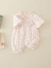 Ropa para Recién Nacido Clase A Ropa de Verano para Bebé Estilo Chino Vintage Hakka Rosa para Bebé Niña Ropa de Bebé Casa