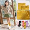 Calcetines para niños otoño e invierno boca de burbuja encaje calcetines para niños estilo coreano color sólido media pantorrilla calcetines de algodón algodón peinado calcetines para bebé generación de pelo