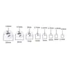 Cuentas de Plata S925 Cuentas Sueltas Ábaco Cuentas Planas Cuentas de Burbuja de Agua Cuentas de Rueda Joyería Hecha a Mano DIY Accesorios para Enhebrar