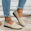 Estação Independente 2024 Outono Novo Comércio Exterior Europeu e Americano plus size Round Head Flat Shoes Sapatos Casuais Esportivos de Boca Rasa Feminina