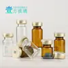 Venta al por mayor en stock botella médica de belleza de 3 ml 5 ml 10 ml ampolla de té botella de polvo medicinal viales transparentes de cabeza de cuerno