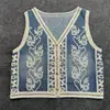 Chaleco de Mezclilla Bordado con Lentejuelas Vintage para Mujer, Moda de Verano Juvenil Holgado Corto
