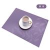 Jogo americano estilo nórdico Ningxin folhas jacquard Jogo americano ocidental Tábua de mesa PVC Protetor de calor lavável durável Hotel Jogo americano ocidental
