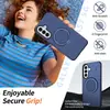 Comércio Exterior Adequado para Capa de Celular com Suporte Samsung A57 Rotação 360 Sucção Magnética para Carro Duas em Uma Capa Protetora Anti-Queda S25U