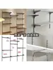 Columna AA de acero inoxidable, columna de escalera, estante de pared, expositor simple, estante de almacenamiento, soporte vertical, accesorios de barra vertical