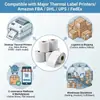 Papel de etiqueta térmica à prova de três elementos transfronteiriço do fabricante 100*150 etiquetas de embalagem 100*100 papel de código de barras autoadesivo para exportação