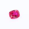 Piedra sintética de rubí regenerado en forma de almohada rectangular gruesa piedra desnuda rubí pedible al por mayor