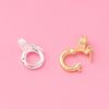 Hebilla de conexión de plata de ley 925, joyería DIY, diamante, hebilla universal, cabeza de hebilla, hebilla versátil de doble anillo, collar de perla de jade, hebilla colgante