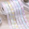 Fita decorativa Dot Love presente de aniversário fita decorativa de bolinhas coloridas faça você mesmo joia faixa de cabelo fabricante lote