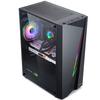 Jinda Biao Gabinete Principal para Computadora de Escritorio RGB Colorido Lateral Panorámico ATX Refrigerado por Agua para Juegos