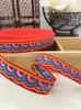 Laço de fita festivo estilo chinês vermelho grande de 1,0-1,7 cm acessórios para roupas de minorias étnicas atacado