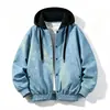 Chaqueta de Cuero PU Dos en Uno para Primavera, Otoño e Invierno Chaqueta de Motociclista para Hombre 2026 Tendencia Nuevo Estilo Americano Fresco Abrigo con Capucha