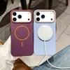 Aplicable a Apple 18promax Funda Magnética Mate para Teléfono iPhone17 Pintura en Spray Amigable con la Piel 16 Cubierta Protectora a Prueba de Caídas