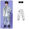 Traje de Hip-Hop para Niños Traje de Escenario para Niños Traje de Moda de Jazz para Niñas Traje de Hip-Hop Fresco de Cuero Brillante para Niños