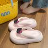 Chanclas de Oso de Dibujos Animados Lindas Estilo Ins de Playa Eva Sandalias de Verano Nuevas de Moda con Suelas Gruesas Antideslizantes que Aumentan la Altura