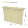 Venta Caliente Transfronteriza Macarrón Carpeta Colgante Retráctil Estilo Americano PP Engrosado Impermeable Clip de Almacenamiento de Documentos de Oficina