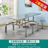 Mesas y Sillas de Comedor de Acero Inoxidable para Estudiantes Escolares, Mesas y Sillas para 4, 6 y 8 Personas para Empleados de Fábrica, Mesas y Sillas para Entrada de Supermercado