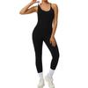 Roupas de Yoga Peça Única Europeias e Americanas para Mulheres, Roupas Fitness Peça Única, Calças Esportivas de Pilates Yoga, Macacões