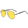Gafas de sol polarizadas con metal de 209 puntos, de importación, con patillas de resorte TAC, tipo sapo para hombre, conductor, gafas de sol que cambian de color