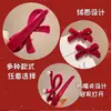 Accesorio para el Cabello de Año Nuevo Rojo Pinza para el Cabello con Lazo de Terciopelo para Mujer 2026 Nuevo Tamaño Pequeño Pinza de Pico de Pato Pasador Accesorio para el Cabello