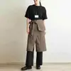 Avental de Lona Estilo Japonês Repelente à Água com Fenda para Salão de Beleza Restaurante Café Restaurante de Panela Quente Cobertura Total Meio Corpo com Estampa