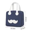 Bolsa de Almoço Portátil, Bolsa de Almoço Moderna para o Trabalho, Bolsa Térmica Espessa com Folha de Alumínio, Design Expressivo da Moda para Crianças e Meninas