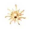 Accesorios para Joyería DIY de Acero Inoxidable Retro Europeo y Americano con Presión de Aceite de Girasol Hoja de Fresa