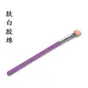 Punto al por mayor Mango morado de esponja para sombra de ojos de mango largo Pincel para sombra de ojos de látex Pincel para sombra de ojos de cabeza única Pincel de maquillaje para ojos 12.2