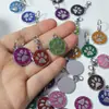 Novo pingente para pet liga tamanho pequeno atacado de fábrica [pingente de gota de óleo com glitter colorido pata de cachorro garra]]