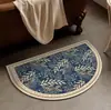 Felpudo retro baño puerta de baño absorbente secado rápido lodo de diatomeas alfombrilla suave baño inodoro alfombrilla antideslizante