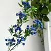 Flores de Fruta da Sorte Artificiais para Decoração de Casa, Decoração de Arranjo de Casamento, Fruta da Sorte Vermelha Artificial, Fruta da Sorte Grande