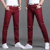 Pantalones casuales nuevos de primavera y otoño para hombre 2018, pantalones largos ajustados de moda de estilo coreano para jóvenes, pantalones de hombre modernos que combinan con todo