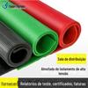 Chapa de Borracha Isolante Antiderrapante 6mm Almofada de Borracha Isolante Sala de Distribuição de Energia 10Kv Resistente a Alta Tensão Borracha Preta Vermelha Resistente à Pressão