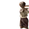 Linda chaqueta con capucha de rayas y orejas para niños y niñas, conjunto casual de pantalones de chándal estilo perezoso para bebés y niños pequeños, moderno estilo coreano