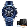LIGE/LIGE nuevo reloj de hombre multifunción Cronógrafo reloj de cuarzo para hombre impermeable reloj de pulsera