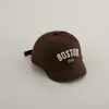 Sombrero de Bebé Versátil Nuevo Letra Boston Gorra de Béisbol Infantil Gorra Casual para el Sol de Niños Gorra Pico de Pato Al por Mayor