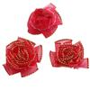 10 3cm Flores de Phnom Penh Acessórios de Tecido Adesivos de Tecido Flores Decorativas de Renda Pequenas Flores de Tecido diy Acessórios de Headwear Feitos à Mão para Roupas
