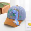 Chapéu de baseball para primavera e outono para meninos e meninas chapéu de sol de verão animal de desenho animado combinação de cores pequeno dinossauro boné com aba comércio exterior