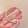 Cuerda para el cabello con polvo de dopamina para niña, anilla para el cabello, pulsera para el cabello de doble uso, banda de goma pequeña para parejas, accesorios para el cabello al por mayor