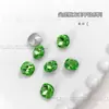 Strass com Fundo Pontiagudo 6mm 8mm, Decorações Grandes Quadradas para Nail Art, Strass de Cristal, Brilho Super Intenso Aurora Iridescente para Decoração de Unhas DIY