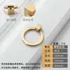 Lujo Nórdico Ligero Mango de Cobre Puro Moderno Minimalista Manija de Puerta de Armario Manija de Cajón Completamente de Cobre Dorado de un Solo Agujero