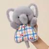 Brinquedo de pelúcia tipo puff, boneca de pelúcia de ovelhinha, fantoche de mão companheiro para apertar, brinquedo de pelúcia, presente de aniversário infantil para meninas